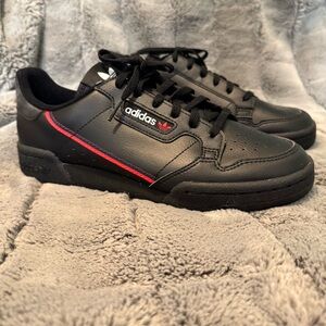 Adidas Originals Continental 80 J Youth Size 7 Athletic Shoes Black F99786 New
